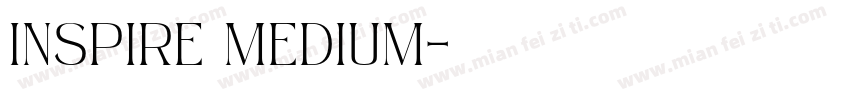 Inspire Medium字体转换